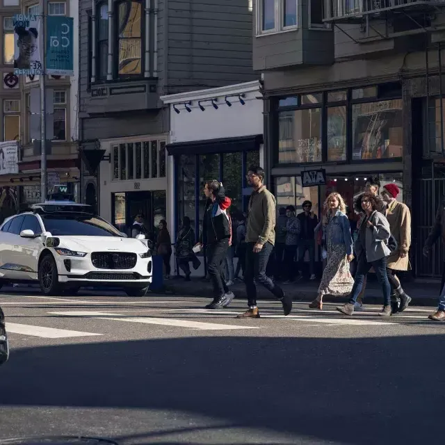 Waymo Driver at Crosswalk